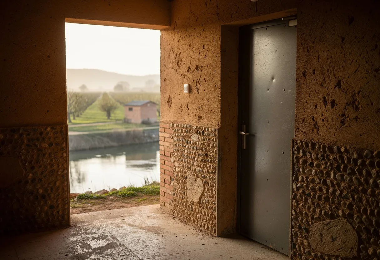 Porte blindée posée dans un immeuble à Baho